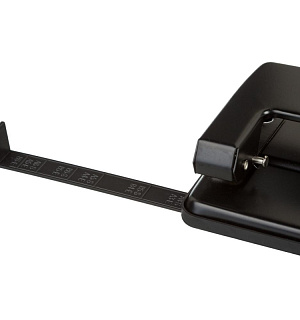 Дырокол Attache Economy до 20 листов, с линейкой, цвет черный