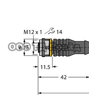 Кабель RKC4.4T-10/TXL Hans Turck 6625505
