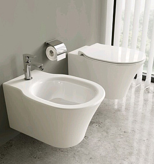 Сиденье и крышка Ideal Standard CONNECT AIR E036601, тонкое, дюропласт, микролифт, съёмное