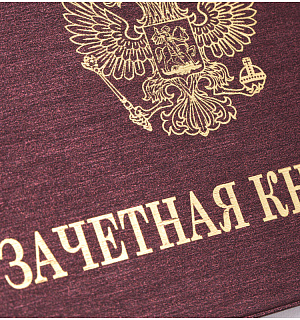 Обложка для зачетной книжки OfficeSpace ПВХ, тиснение золотом, ассорти