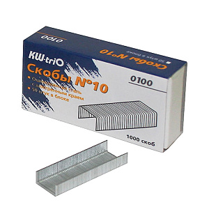 Скобы для степлера №10 KW-trio, оцинкованные, 1000шт.