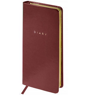 Еженедельник недатированный, карманный, 64л., кожзам, OfficeSpace "Windsor ", коричневый, зол. срез