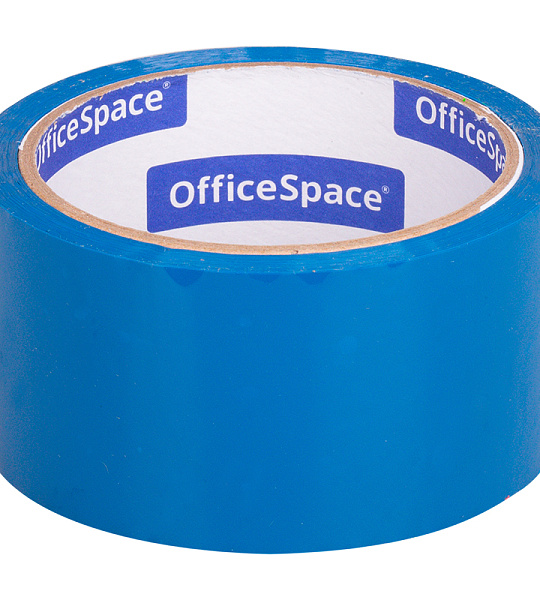 Клейкая лента упаковочная OfficeSpace, 48мм*40м, 45мкм, синяя, ШК