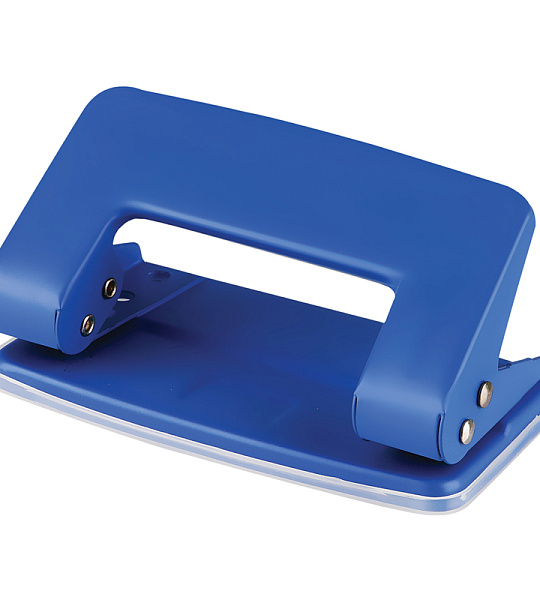 Дырокол OfficeSpace 10л., металлический, синий