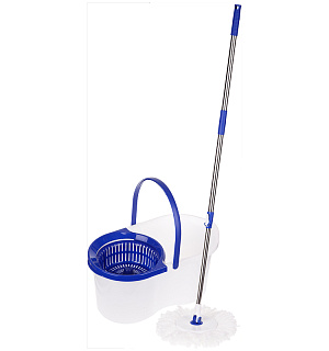 Набор для уборки OfficeClean Professional ведро 6л с отжимом,самоотж. швабра с круглой насадкой