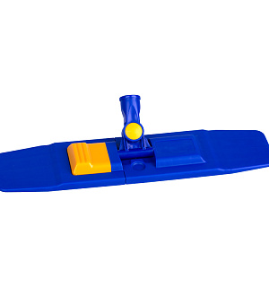 Швабра OfficeClean Professional, телеск.ручка,пласт.держ.40см,насадка МОП микрофибра/абразив(карман)