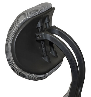 Кресло BRABIX "Saturn ER-400", с подголовником, комбинированное, черное/серое, 530871