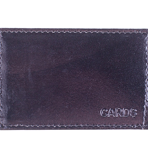 Обложка-карман для карт и пропусков OfficeSpace, 95*65мм, кожа тип 2, ассорти