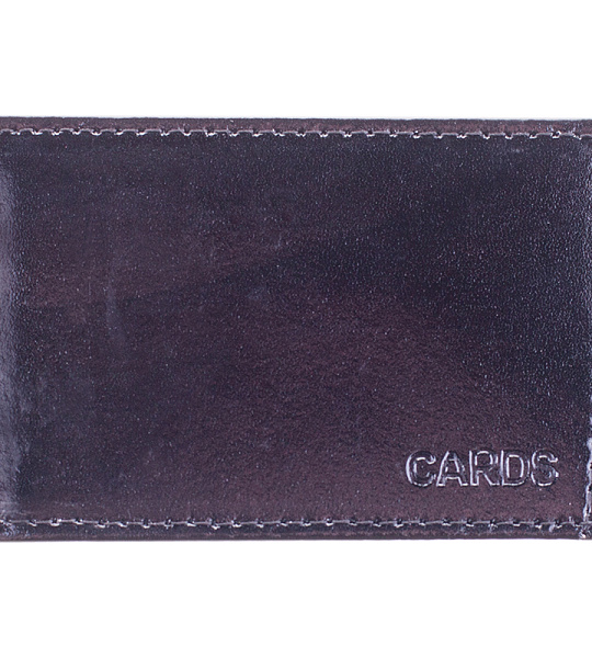 Обложка-карман для карт и пропусков OfficeSpace, 95*65мм, кожа тип 2, ассорти