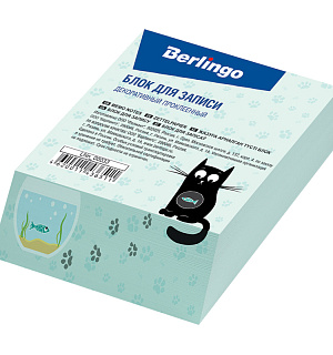 Блок для записи декоративный на склейке Berlingo "Kids Series", 9*11*3см, 5 дизайнов в ассортименте