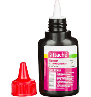 Краска штемпельная Attache красная 45 гр