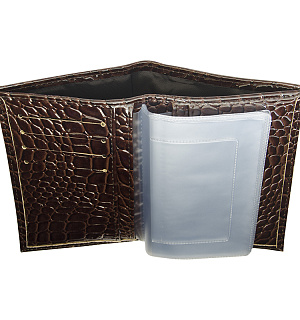 Портмоне водителя OfficeSpace иск. кожа, коричневый, кайман