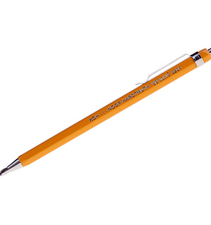 Карандаш цанговый Koh-I-Noor "Versatil" 2мм, желтый корпус, металл. клип