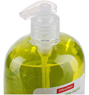 Мыло-крем жидкое OfficeClean "Нежное", антибактериальное, с маслом оливы, с дозатором, 500мл