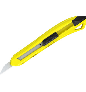 Нож канцелярский 9мм Berlingo "Razzor 100", push-lock, ассорти, европодвес