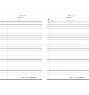 Книга учета доходов ИП, применяющих патентную систему налогообложения, А4, 48стр., скрепка, блок писчая бумага