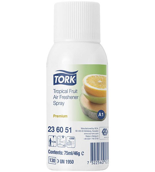 Сменный баллон для освежителя воздуха Tork "Premium.Тропический аромат"(А1), 75мл