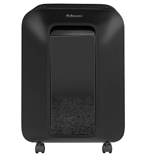 Уничтожитель (шредер) FELLOWES LX201, 5 уровень секретности, 2x12 мм, 12 листов, 22 л, черный, FS-50500