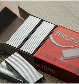 Скобы для степлера №24/6 Maped "Standard", оцинкованные, 1000шт.