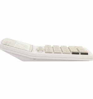 Калькулятор настольный BRAUBERG EXTRA-12-WAB (206x155 мм),12 разрядов, двойное питание, антибактериальное покрытие, БЕЛЫЙ, 250490