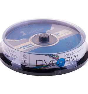 Диск DVD+RW 4.7Gb Smart Track 4x Cake Box (10шт)