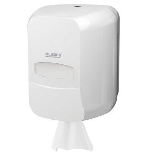 Диспенсер для полотенец с центральной вытяжкой LAIMA PROFESSIONAL CLASSIC (Система M1/M2), белый, ABS-пластик, 601430
