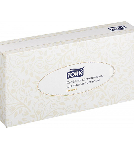 Салфетки косметические Tork F1 д/лица 2сл. 100шт/уп 120380
