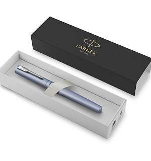 Ручка перьевая Parker "Vector XL Silver Blue" синяя, 0,8мм, подарочная упаковка