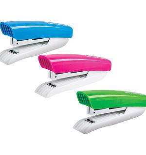 Степлер №10 Berlingo "Blitz" до 10л., пластиковый корпус, ассорти