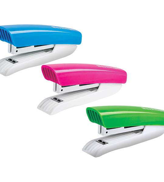 Степлер №10 Berlingo "Blitz" до 10л., пластиковый корпус, ассорти