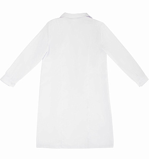 Халат медицинский женский белый, тиси, размер 48-50, рост 170-176, плотность ткани 120 г/м2, 610740