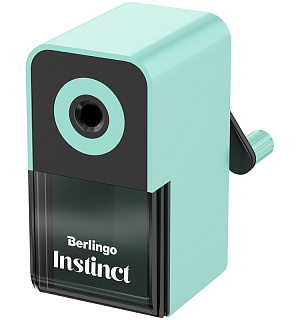 Точилка механическая Berlingo "Instinct", цвета в асс., пласт. корпус, инд. упаковка