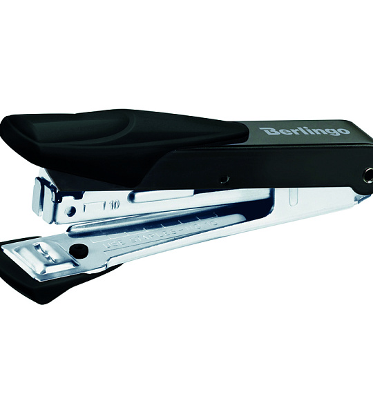 Степлер №10 Berlingo "Power TX" до 20л., металлический корпус, черный