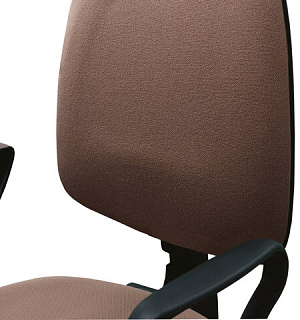 Кресло BRABIX "Prestige Ergo MG-311", регулируемая эргономичная спинка, ткань, красное, 532424