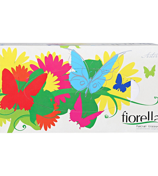 Салфетки косметические ASTER FIORELLA 2-сл. 100шт./уп.