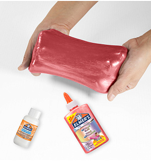 Клей для слаймов Elmers "Metallic Glue", 147мл, розовый, металлик
