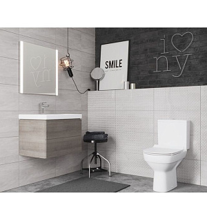 Унитаз компакт Cersanit CITY NEW CLEAN ON 011 3/5, дюр.slim, lift, e-off, цвет белый