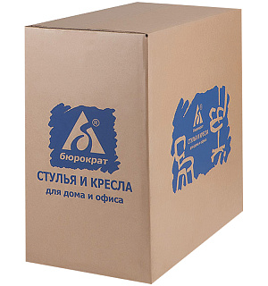 Кресло детское Бюрократ KD-2, PL, ткань синяя, механизм качания, без подлокотников (ПОД ЗАКАЗ)