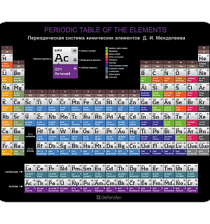 Коврик для мыши Defender School 240*190*0,4мм, ассорти 5 видов