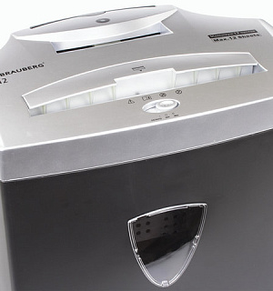 Уничтожитель (шредер) BRAUBERG S12, 4 уровень секретности, фрагменты 4х35 мм, 12 листов, 25 л, 531774