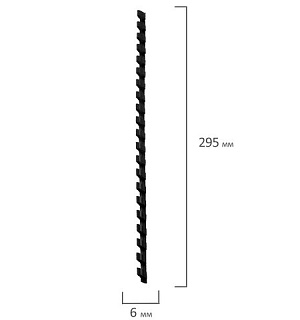 Пружины пластиковые для переплета, КОМПЛЕКТ 100 шт., 6 мм (для сшивания 10-20 л.), черные, BRAUBERG, 530809