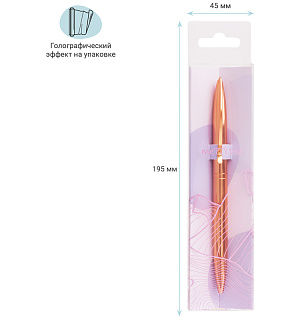 Ручка шариковая автоматическая MESHU "Rose gold" синяя, 1,0мм