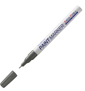 Маркер-краска MunHwa "Extra Fine Paint Marker" серебро, 1мм, нитро-основа