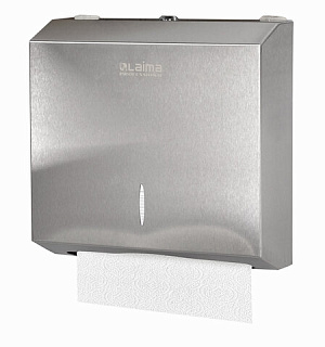 Диспенсер для полотенец LAIMA PROFESSIONAL INOX, (Система H2) Z-сложения, нержавеющая сталь, матовый, 605694