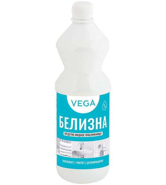 Средство чистящее для отбеливания и чистки тканей Vega "Белизна", 1л