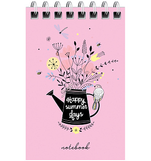 Блокнот А7 40л. на гребне ArtSpace "Be happy"