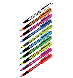 Ручка-роллер Centropen "Tornado Cool 4775" синяя, 0,3мм, грип, одноразовая, корпус ассорти