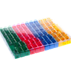 Точилка пластиковая ArtSpace "Сундучок" 1 отверстие, контейнер, ассорти