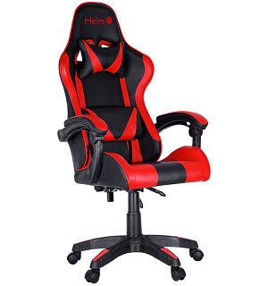 Кресло игровое Helmi HL-G05 "Effect", экокожа черная/красная, 2 подушки