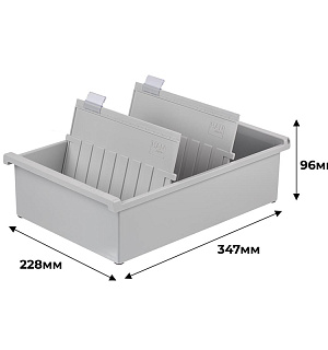 Картотека для карточек А5 на 1300шт HAN открытая '955/0-11